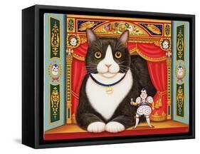 Ambrose the Theatre Cat, 2007-Frances Broomfield-Framed Stretched Canvas