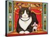 Ambrose the Theatre Cat, 2007-Frances Broomfield-Stretched Canvas