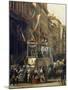 Ambrosian Carnival in Corso Venezia, 19th Century, by an Unknown Artist-null-Mounted Giclee Print