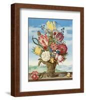 Ambrosius Bosschaert, Bouquet of Flowers on a Ledge-Dutch Florals-Framed Art Print