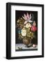 Ambrosius Bosschaert, Still-Life with Flowers-Dutch Florals-Framed Art Print