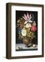 Ambrosius Bosschaert, Still-Life with Flowers-Dutch Florals-Framed Art Print