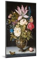 Ambrosius Bosschaert, Still-Life with Flowers-Dutch Florals-Mounted Art Print