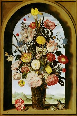 Vase with Flowers in a Window, about 1618