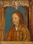 Portrait of a Boy with Blond Hair-Ambrosius Holbein-Framed Stretched Canvas