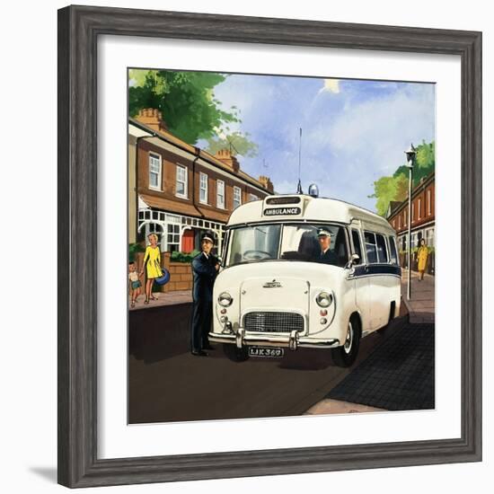 Ambulance Driver-null-Framed Giclee Print