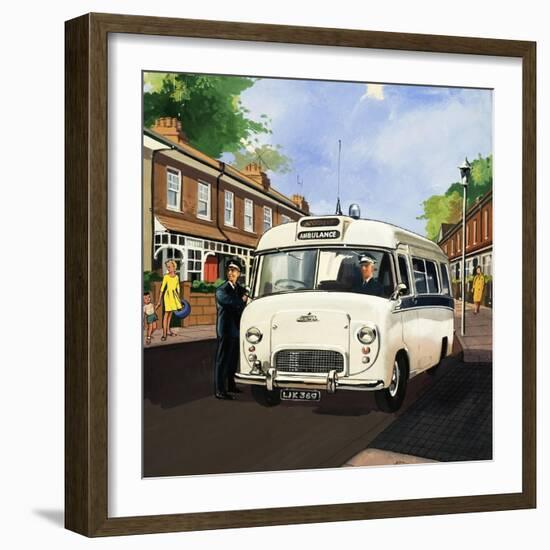 Ambulance Driver-null-Framed Giclee Print