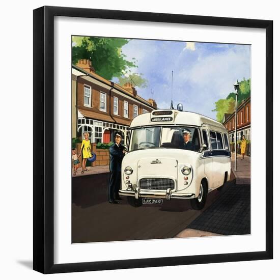 Ambulance Driver-null-Framed Giclee Print