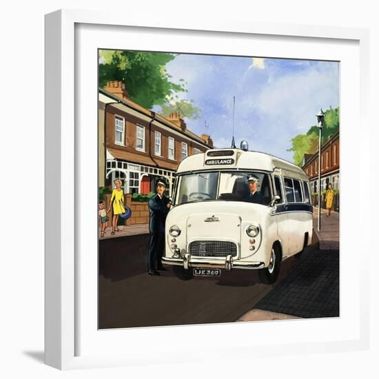 Ambulance Driver-null-Framed Giclee Print