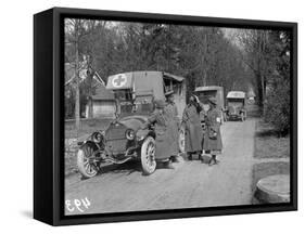 Ambulance Drivers at the Scottish Women's Hospital, Royaumont Abbey, 1915-Jacques Moreau-Framed Stretched Canvas