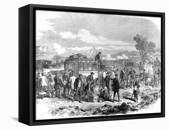 Ambulance Internationale Tending the Wounded; Franco-Prussian War-null-Framed Stretched Canvas