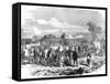 Ambulance Internationale Tending the Wounded; Franco-Prussian War-null-Framed Stretched Canvas