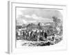 Ambulance Internationale Tending the Wounded; Franco-Prussian War-null-Framed Photographic Print