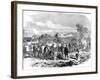 Ambulance Internationale Tending the Wounded; Franco-Prussian War-null-Framed Photographic Print