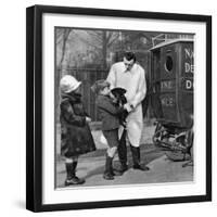 Ambulance of the National Canine Defence League, London, 1926-1927-null-Framed Giclee Print