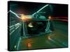 Ambulance Speeding Highway Accident Victim to Hospital at Night-Ralph Crane-Stretched Canvas