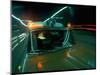 Ambulance Speeding Highway Accident Victim to Hospital at Night-Ralph Crane-Mounted Photographic Print