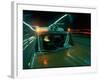 Ambulance Speeding Highway Accident Victim to Hospital at Night-Ralph Crane-Framed Photographic Print