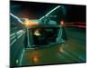 Ambulance Speeding Highway Accident Victim to Hospital at Night-Ralph Crane-Mounted Photographic Print