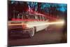 Ambulance with Light Effects, Retro-null-Mounted Art Print