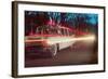 Ambulance with Light Effects, Retro-null-Framed Art Print