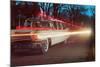 Ambulance with Light Effects, Retro-null-Mounted Art Print