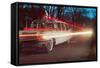 Ambulance with Light Effects, Retro-null-Framed Stretched Canvas