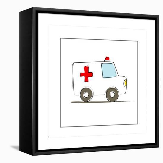 Ambulance-null-Framed Stretched Canvas