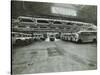 Ambulances in a Garage, Western Ambulance Station, Fulham, 1939-null-Stretched Canvas