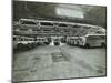 Ambulances in a Garage, Western Ambulance Station, Fulham, 1939-null-Mounted Premium Photographic Print