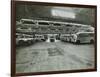 Ambulances in a Garage, Western Ambulance Station, Fulham, 1939-null-Framed Photographic Print