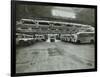 Ambulances in a Garage, Western Ambulance Station, Fulham, 1939-null-Framed Photographic Print