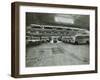 Ambulances in a Garage, Western Ambulance Station, Fulham, 1939-null-Framed Photographic Print