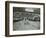 Ambulances in a Garage, Western Ambulance Station, Fulham, 1939-null-Framed Photographic Print