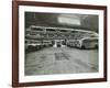 Ambulances in a Garage, Western Ambulance Station, Fulham, 1939-null-Framed Photographic Print