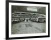 Ambulances in a Garage, Western Ambulance Station, Fulham, 1939-null-Framed Photographic Print