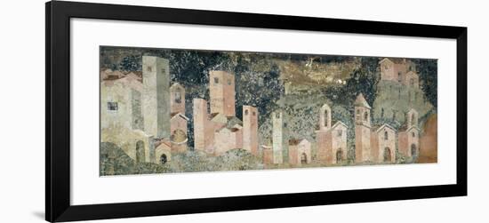 Ambulatory of Cosmatesque Cloister in Monastery of St Scholastica, Subiaco. Italy, 13th Century-null-Framed Giclee Print