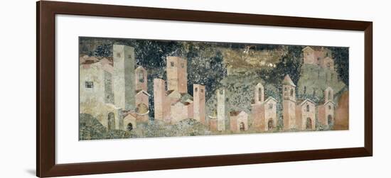 Ambulatory of Cosmatesque Cloister in Monastery of St Scholastica, Subiaco. Italy, 13th Century-null-Framed Giclee Print