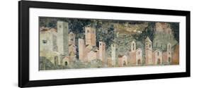 Ambulatory of Cosmatesque Cloister in Monastery of St Scholastica, Subiaco. Italy, 13th Century-null-Framed Giclee Print