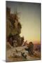 Ambush near Gizeh (Oil on Canvas)-Herman David Salomon Corrodi-Mounted Giclee Print