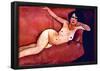 Amedeo Modigliani - Act on a Sofa (Almaiisa) Art Print Poster-null-Framed Poster