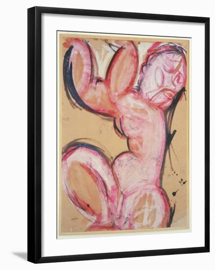 Amedeo Modigliani - Caryatid-null-Framed Giclee Print