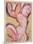 Amedeo Modigliani - Caryatid-null-Mounted Giclee Print