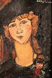 Young Woman with Red Hair Wearing a Collar-Amedeo Modigliani-Giclee Print