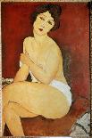 Sitzender Akt auf einem Diwan (oder: La belle Romaine). 1917-Amadeo Modigliani-Giclee Print