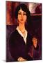 Amedeo Modigliani Portrait of a Sitting Woman Art Print Poster-null-Mounted Poster