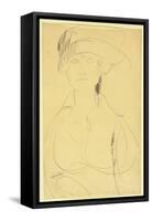 Amedeo Modigliani - Portrait of a Woman-null-Framed Stretched Canvas