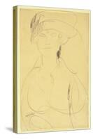 Amedeo Modigliani - Portrait of a Woman-null-Stretched Canvas