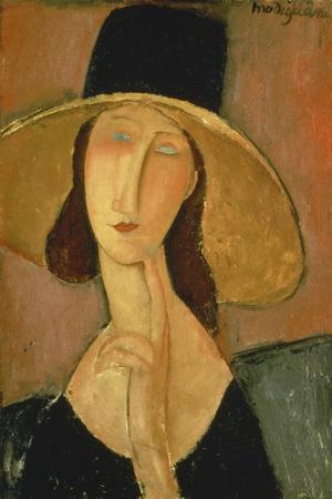 Portrait of Jeanne Hebuterne in a Large Hat