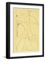 Amedeo Modigliani - Woman, Head on Hand-null-Framed Giclee Print